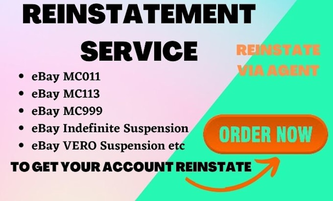 Gig Preview - Unlock your ebay remove mc011 reinstatement, overcome mc113 suspension