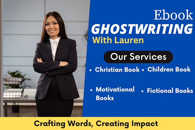 Gig Preview - Ghostwrite your storybook, ebook, or script with precision