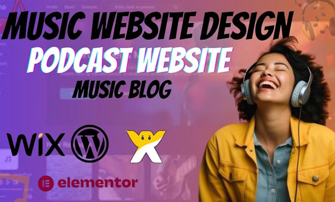 Gig Preview - Create music website, music album presale website, podcast website, band website