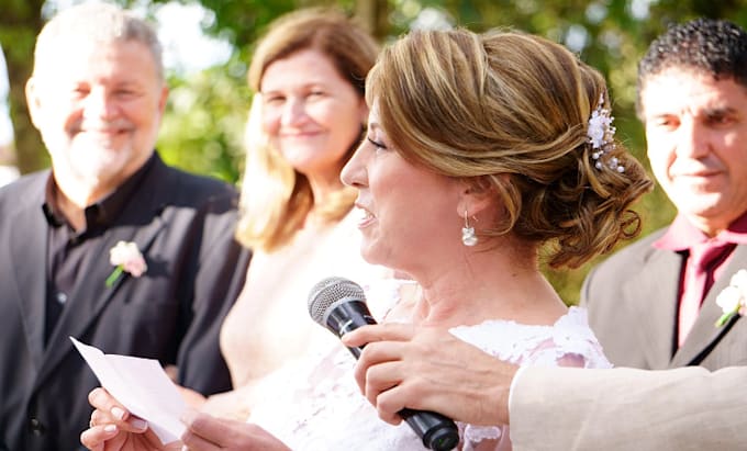 Gig Preview - Write professional wedding speech, birthday speech,funeral and graduation speech