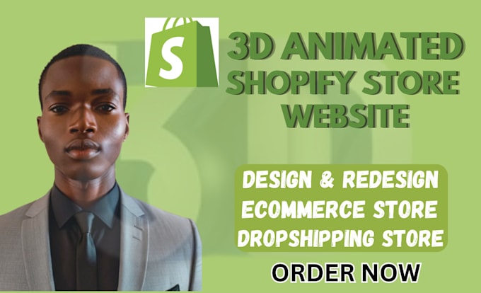 Gig Preview - 3d shopify ecommerce store etsy 3d animated website product animation