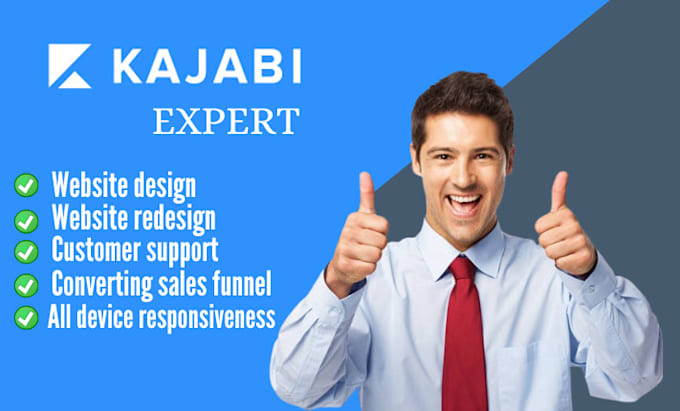 Gig Preview - Build kajabi website, kajabi online course kajabi landing page