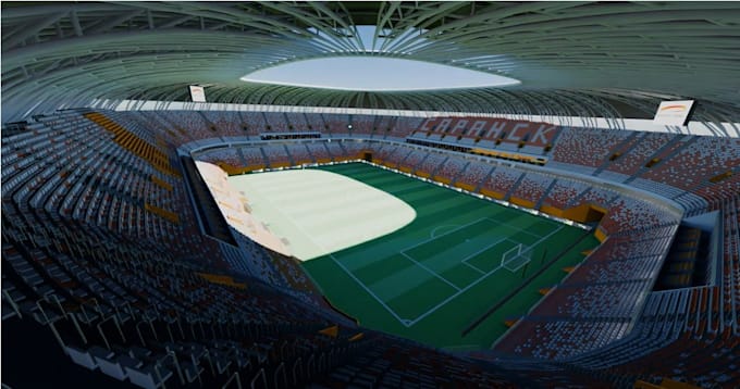 Gig Preview - Create 3d stadium animation, 3d sport arena, 3d complex design with 3d rendering