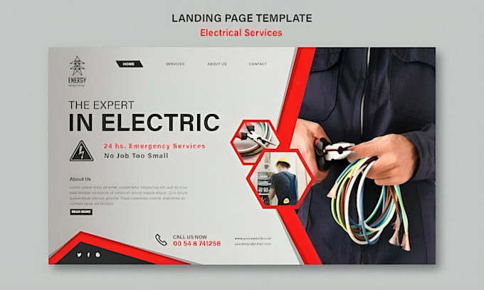 Gig Preview - Power up your electrical business with a website that brings in new clients