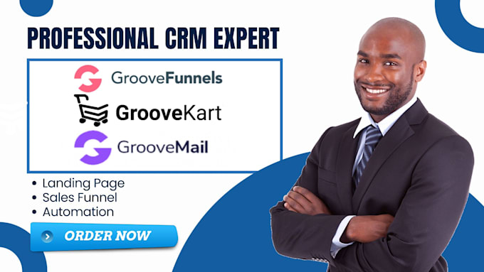 Bestseller - setup groove landing page groovemail groove kart sales groove funnel automation