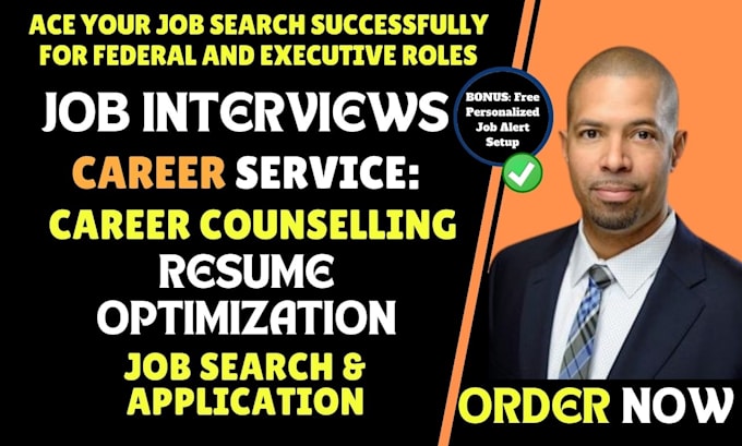 Gig Preview - Coach you for job interviews in executive, federal, IT, medical, teaching roles