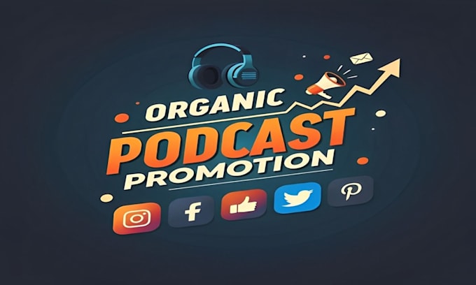 Gig Preview - Do organic podcast promotion, podcast, podcast marketing with ugc ads