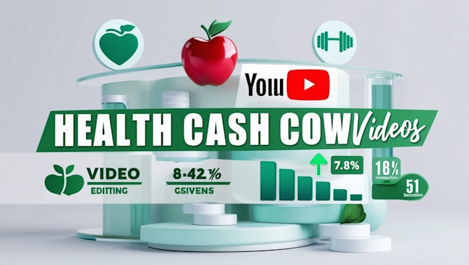 Gig Preview - Create health cash cow videos for youtube automation or faceless channel