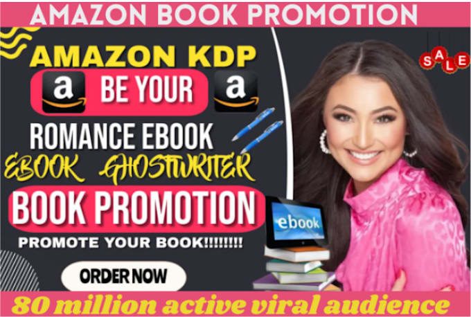 Gig Preview - Do amazon book promotion book and ebook promotion