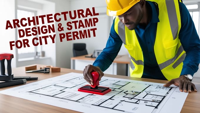 Gig Preview - Design 2d floor plan engineering drawing do architectural stamp for city permit