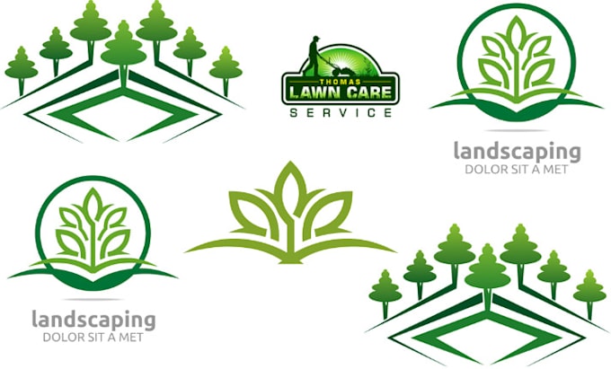 Bestseller - design professional lawncare and landscape service logo