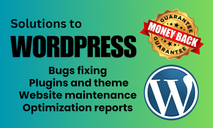 Gig Preview - Fix wordpress issues, bugs, problems, errors, and remove malware quickly