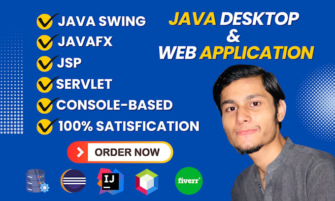 Bestseller - do java, swing, servlet, jsp,  javafx, dsa, console projects with database