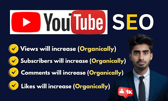 Gig Preview - Youtube channel SEO and video promotion for more organic growth