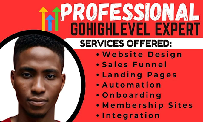 Gig Preview - Design gohighlevel sales funnel, landing page and website on gohighlevel