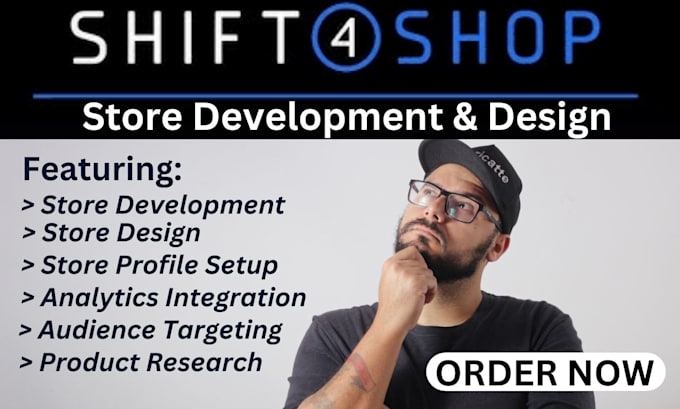 Gig Preview - Setup shift4shop dropshipping ecommerce store