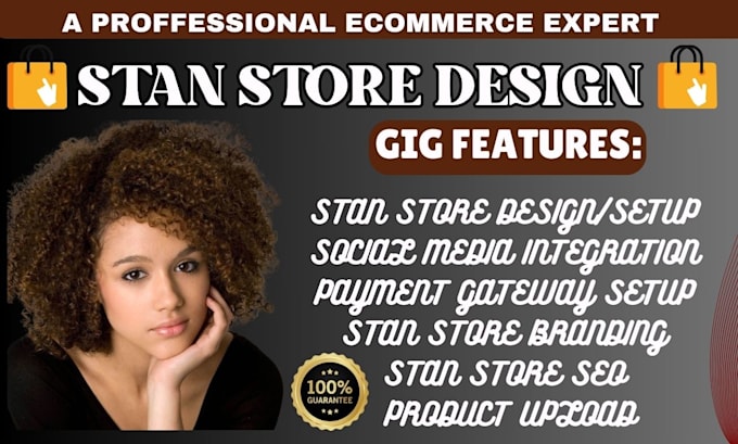 Gig Preview - Stan store design product listing stan store social media marketing