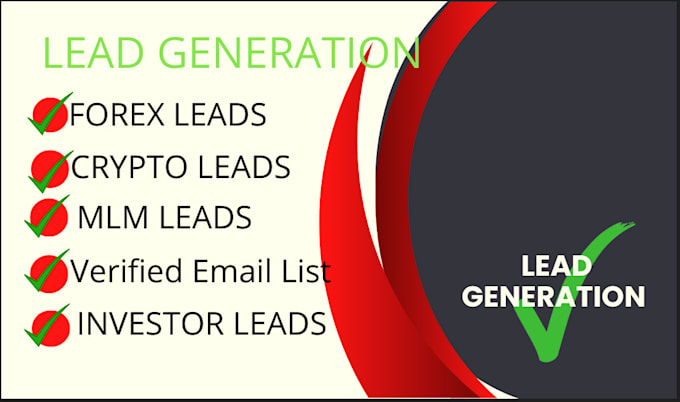 Gig Preview - Get real and active forex leads, crypto leads, mlm and email list