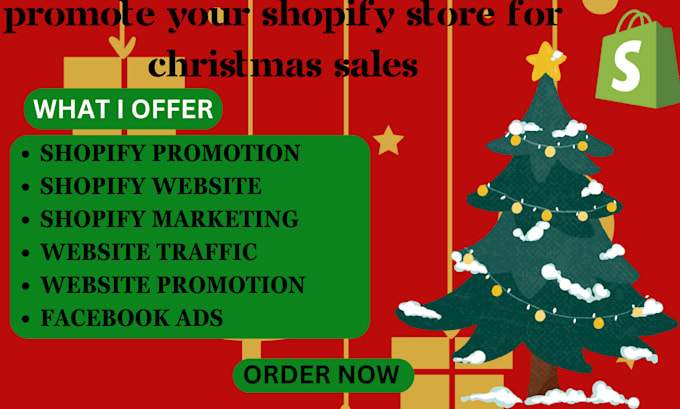 Gig Preview - Design christmas shopify store christmas dropshipping store