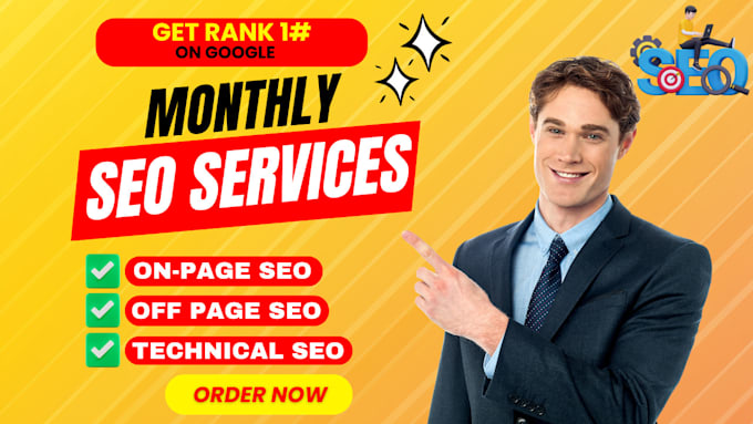 Gig Preview - Provide monthly SEO service for 1st page google rankings