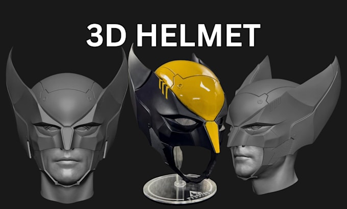 Gig Preview - Design full knight 3d model armor wearable cosplay 3d mask 3d helmet peperakura