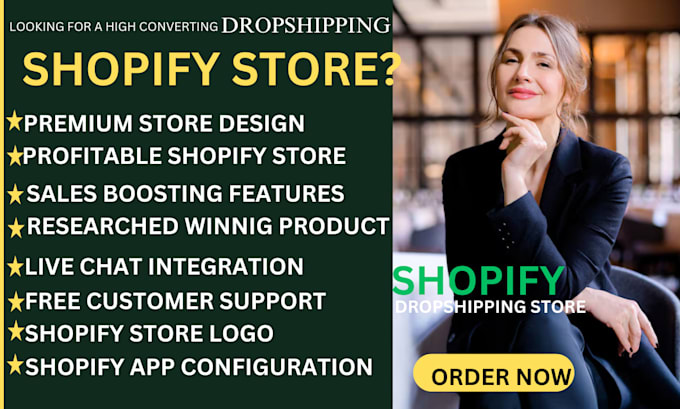 Gig Preview - Design and redesign shopify store erstellen shopify droshipping shopify website