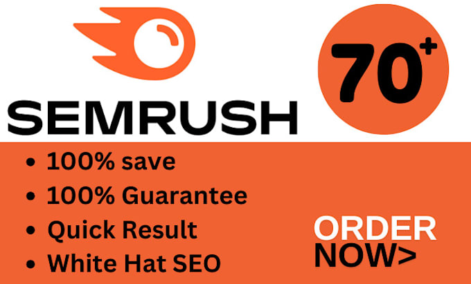 Bestseller - increase your semrush domain authority score from 0 to 70 high ranking