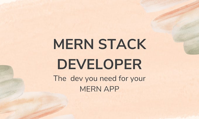 Gig Preview - Develop mern stack web as mern stack developer full stack develloper