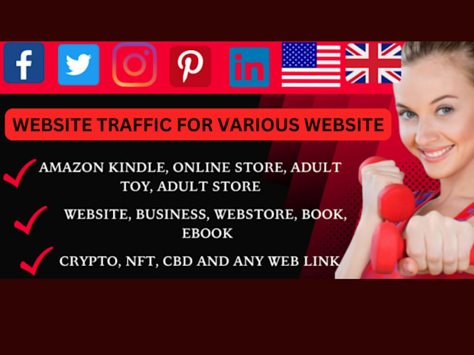 Gig Preview - Promote your website, book, business, products, link to real traffic