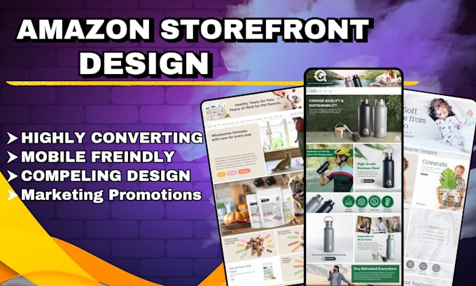 Bestseller - do professional amazon store front design, amazon branding, amazon storefront