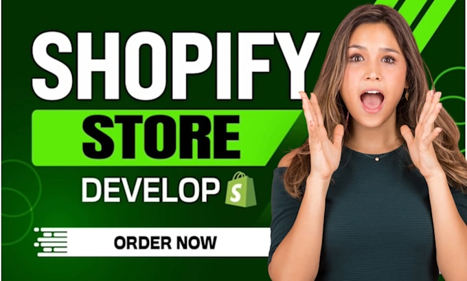 Gig Preview - Build high converting shopify dropshipping store or shopify website design