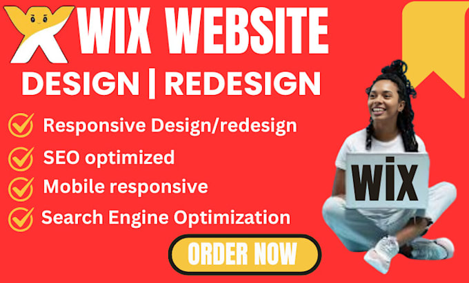 Gig Preview - Design wix website wix seo  redesign wix website wix website