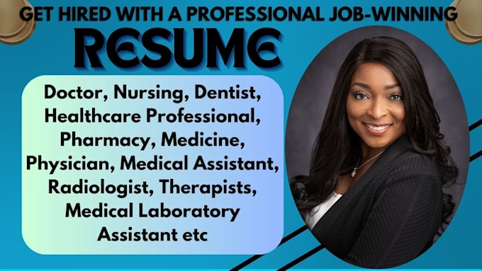 Gig Preview - Write professional ats nursing doctor healthcare medical coder cv resume writing