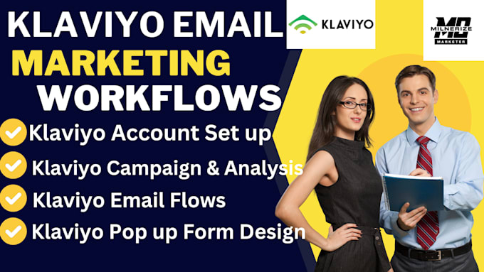 Gig Preview - Establish exceptional klaviyo email marketing flows, create email campaign