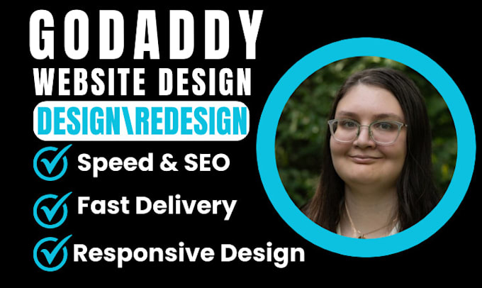 Gig Preview - Design godaddy website redesign godaddy godaddy builder godaddy ecommerce store