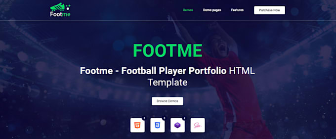 Gig Preview - Create football academy, soccer academy, footballer, basketball website