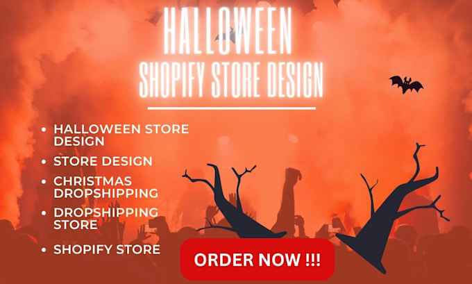 Gig Preview - Build shopify halloween store halloween shopify shopify store christmas shopify