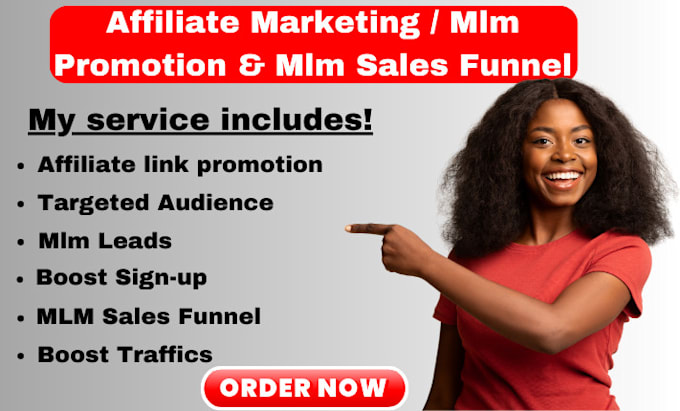 Gig Preview - Do mlm sales funnel, mlm promotion, mlm marketing, mlm leads, solo ads campaign