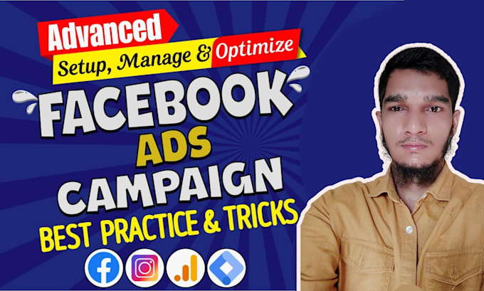 Gig Preview - Setup facebook and instagram ads campaign run shopify fb advertising