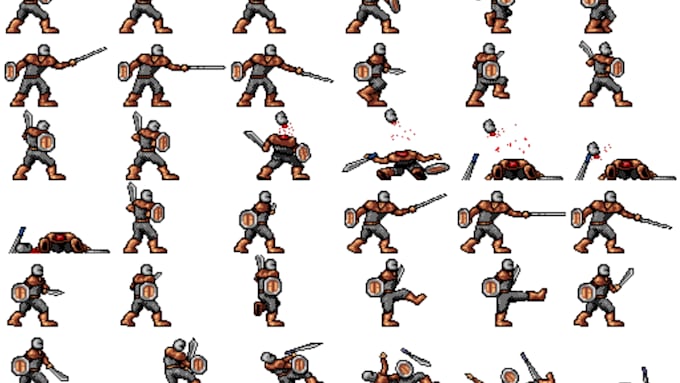 Gig Preview - Create professional 2d sprite animation, game app, custom 2d sprite animation