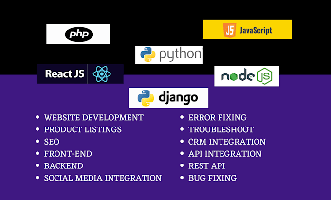 Bestseller - write fix debug develop website in python nodejs php javascript reactjs django