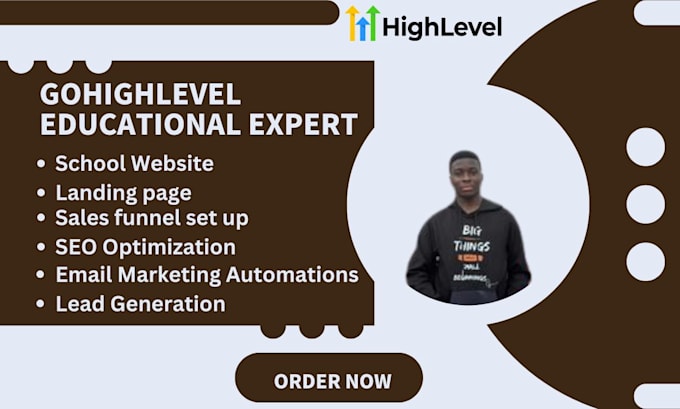 Bestseller - build school website educational website manage ghl agency account on highlevel