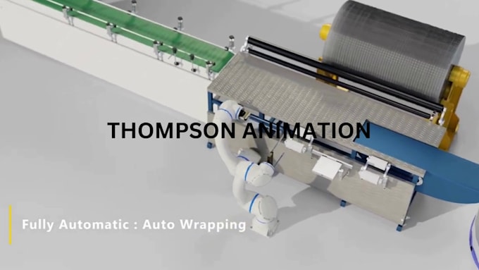 Gig Preview - Create 3d industrial animation for machinery equipment and production process