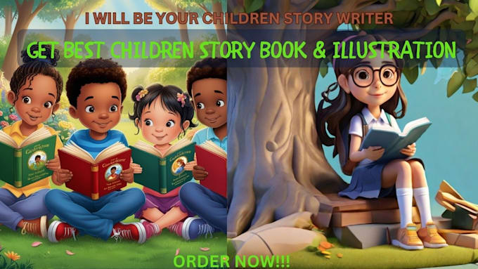 Gig Preview - Be children story book writer, illustrator, kids story book writing, amazon kdp