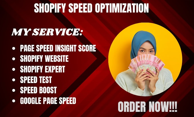 Gig Preview - Do shopify speed optimization on pagespeed and increase up store  score