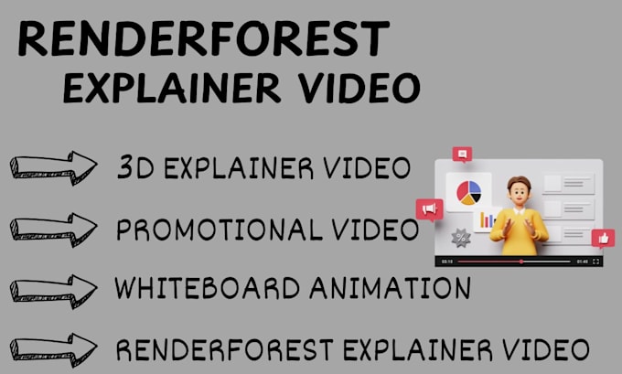 Gig Preview - Create a 2d 3d animated promotional explainer video for your business