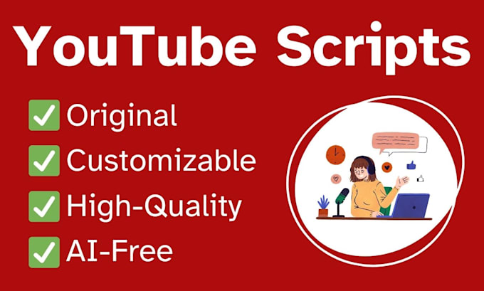 Gig Preview - Write an engaging script for your youtube video