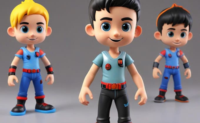 Gig Preview - Create 3d kids toy, 3d table top, figurine and action figure character design