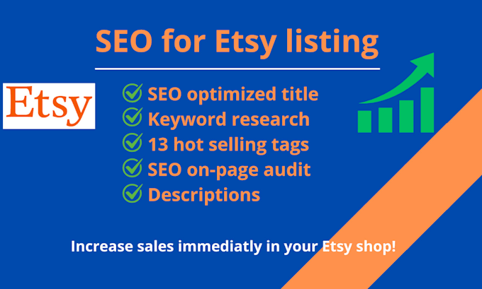 Bestseller - write SEO for your online store etsy product listing on page