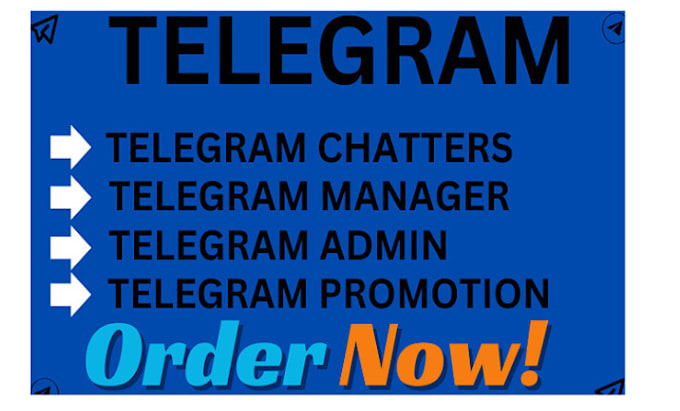 Gig Preview - Telegram community manager, telegram group moderator, telegram admin chatters